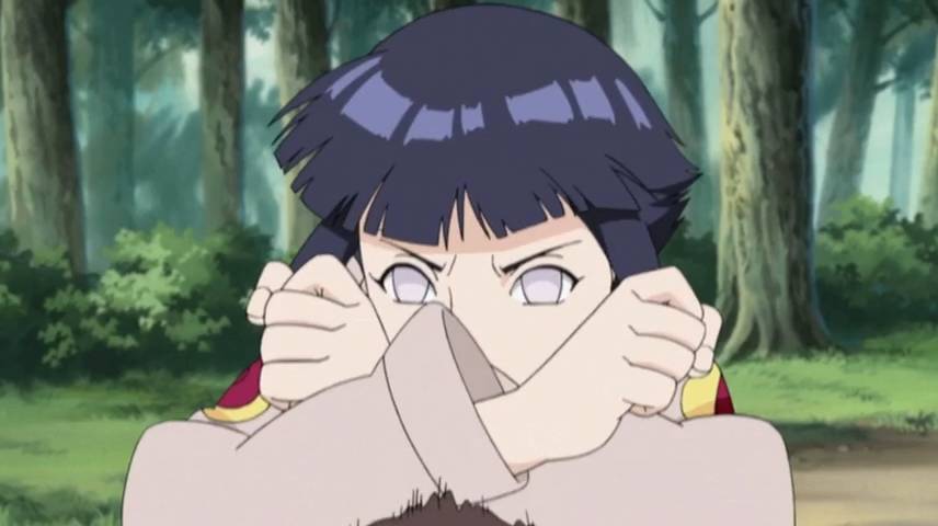 Sequence of images from the anime hinata